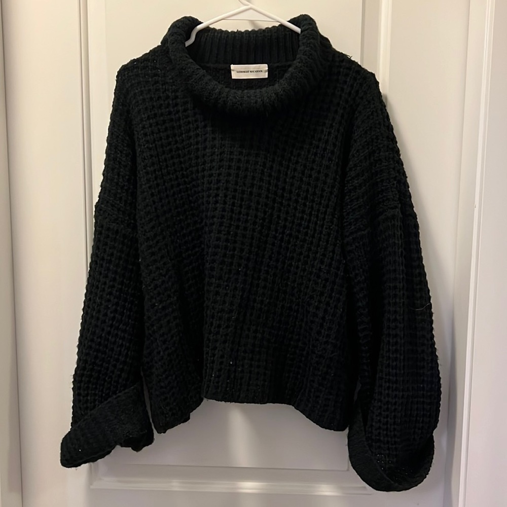 Goodnight Macaroon Waffleknit Turtleneck Sweater